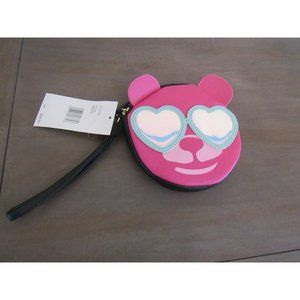 Betsey Johnson LUV BETSEY Hot Pink Bear Coin Purse